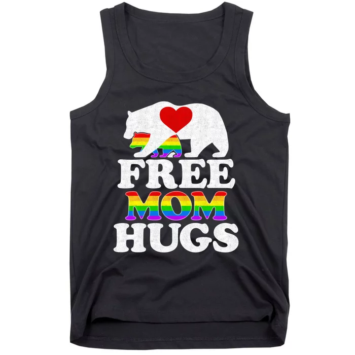 LGBTQ Pride Mama Bear Free Mom Hugs Mothers Day Tank Top