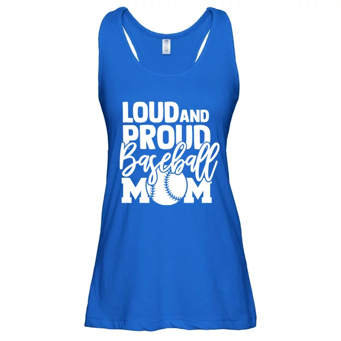 Loud Proud Mom Baseball Mother Gift Ladies Essential Flowy Tank