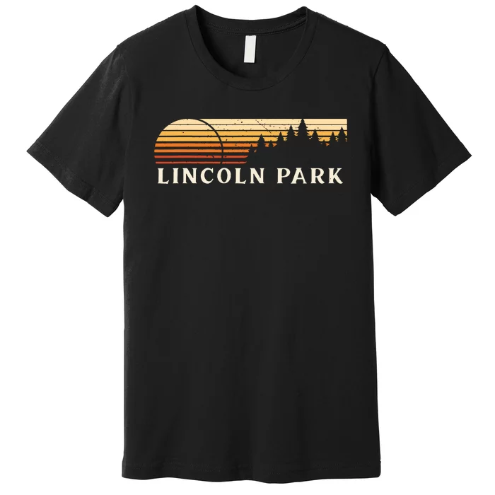 Lincoln Park Mi Vintage Evergreen Sunset Eighties Retro Premium T-Shirt