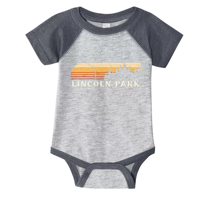 Lincoln Park Mi Vintage Evergreen Sunset Eighties Retro Infant Baby Jersey Bodysuit