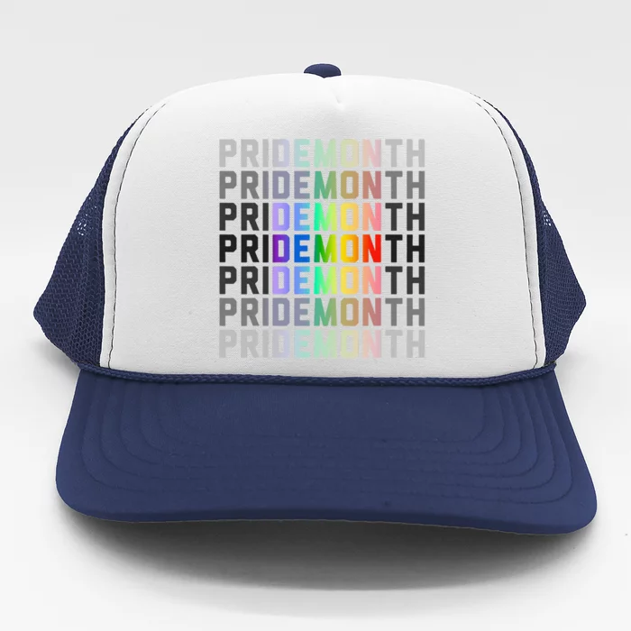 Lgbtqia Pride Month Design Gaypride Love Trucker Hat