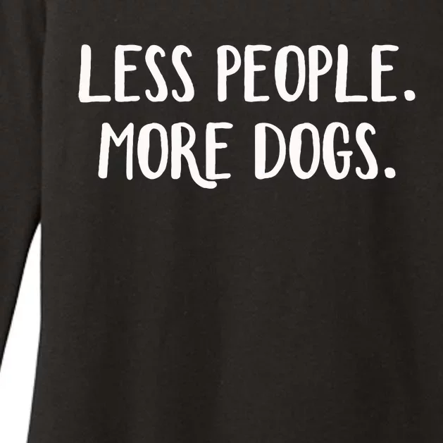 Less People More Dogs Womens CVC Long Sleeve Shirt