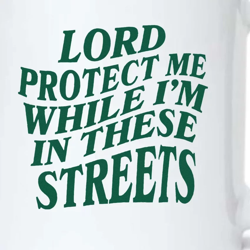 Lord Protect Me While Im In These Streets Black Color Changing Mug