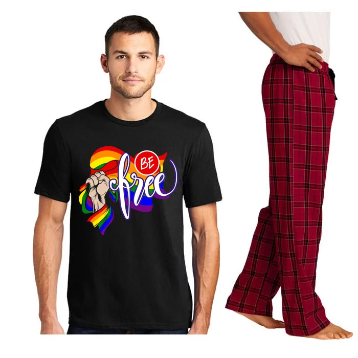 Lgbtq Pride Month Be Free Gift Pajama Set