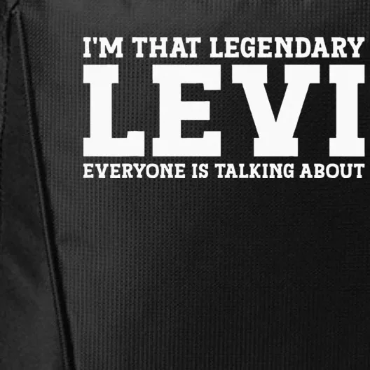 Levi Personal Name Funny Levi City Backpack