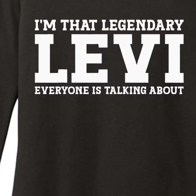 Levi Personal Name Funny Levi Womens CVC Long Sleeve Shirt