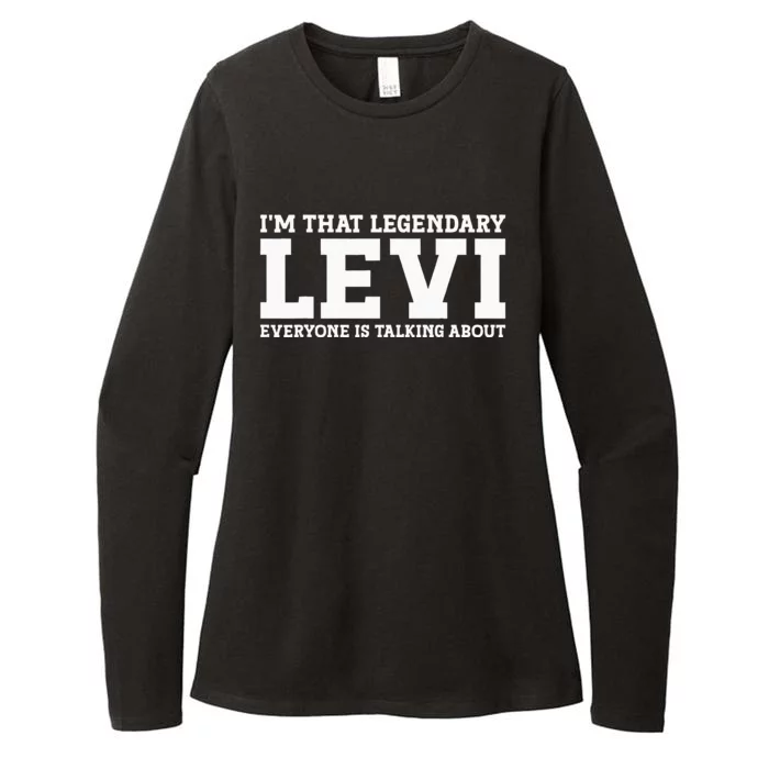 Levi Personal Name Funny Levi Womens CVC Long Sleeve Shirt