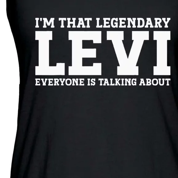 Levi Personal Name Funny Levi Ladies Essential Flowy Tank