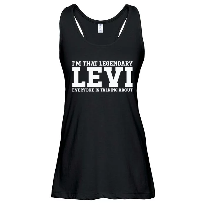 Levi Personal Name Funny Levi Ladies Essential Flowy Tank