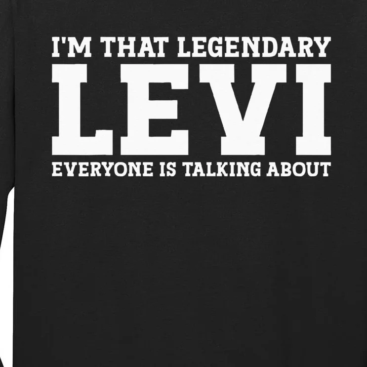 Levi Personal Name Funny Levi Tall Long Sleeve T-Shirt