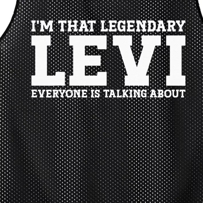 Levi Personal Name Funny Levi Mesh Reversible Basketball Jersey Tank