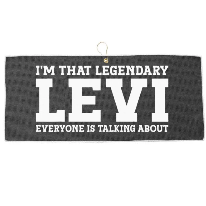 Levi Personal Name Funny Levi Large Microfiber Waffle Golf Towel