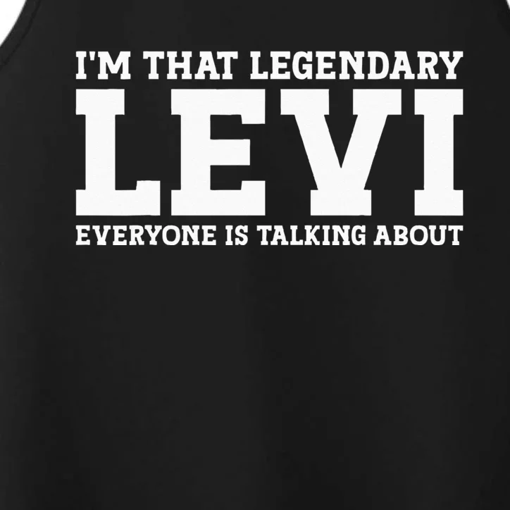 Levi Personal Name Funny Levi Performance Tank