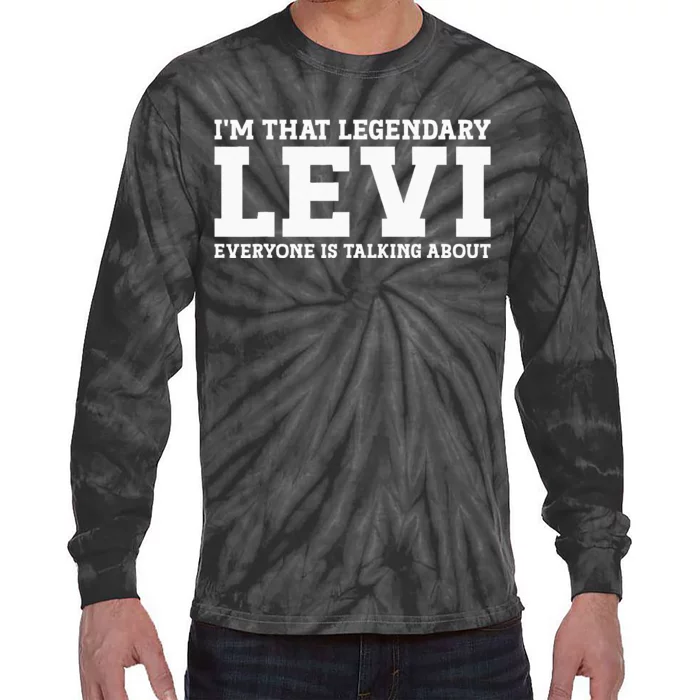 Levi Personal Name Funny Levi Tie-Dye Long Sleeve Shirt