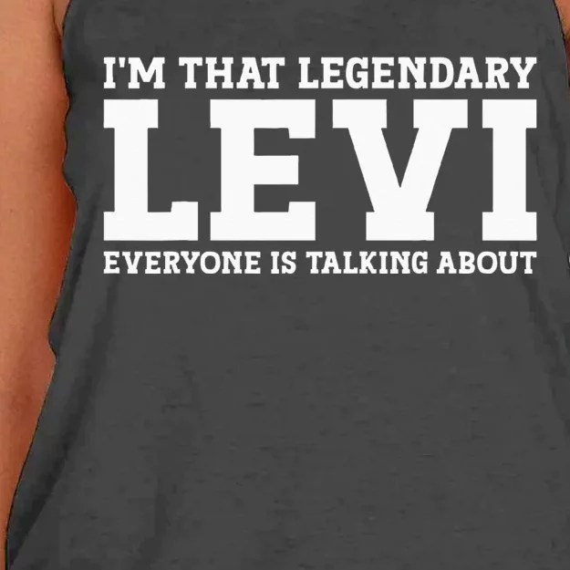 Levi Personal Name Funny Levi Women's Knotted Racerback Tank