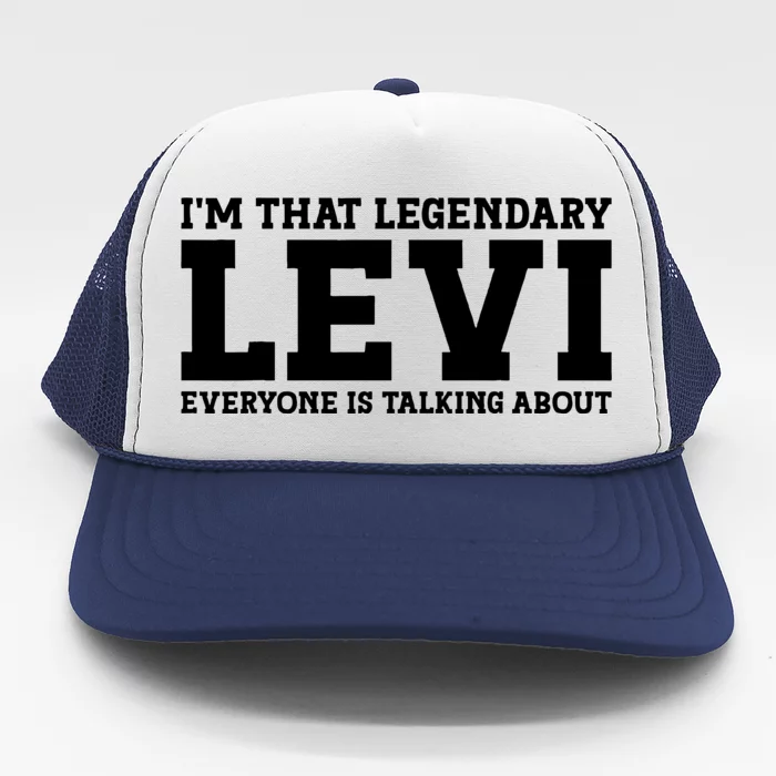 Levi Personal Name Funny Levi Trucker Hat