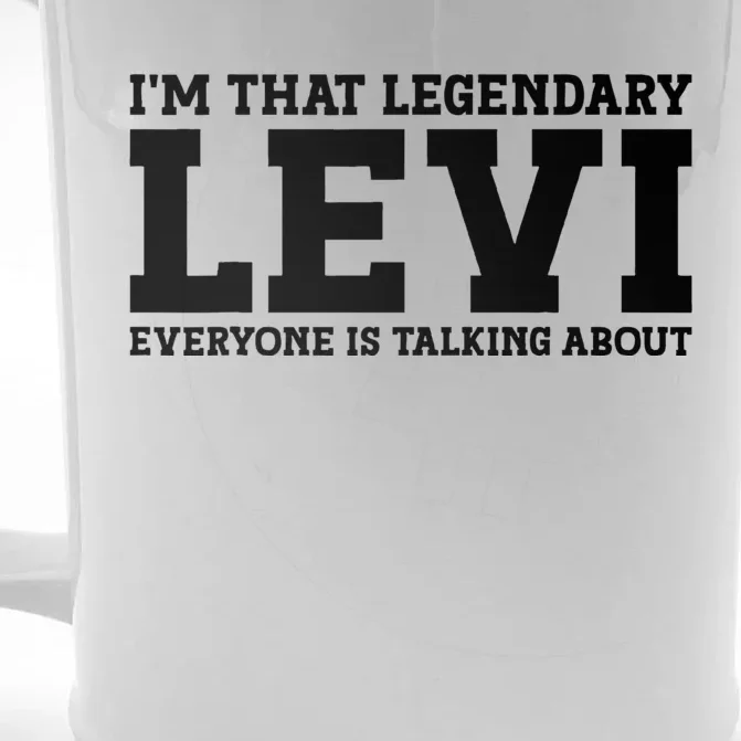 Levi Personal Name Funny Levi Front & Back Beer Stein