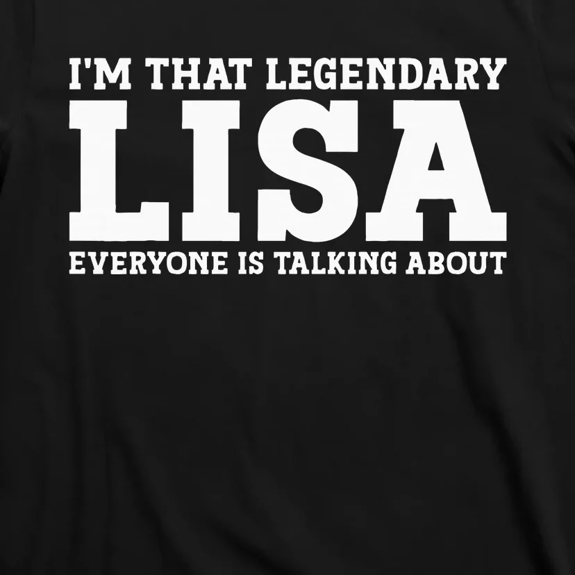 Lisa Personal Name Women Girl Funny Lisa T-Shirt