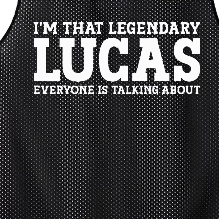 Lucas Personal Name Funny Lucas Mesh Reversible Basketball Jersey Tank