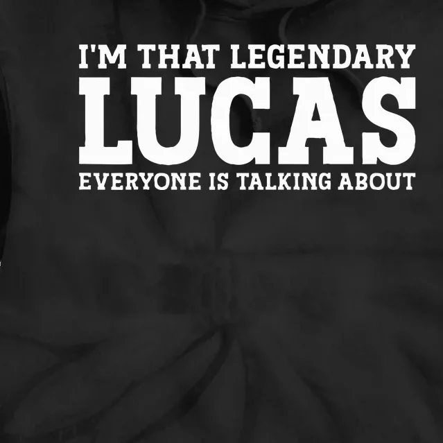 Lucas Personal Name Funny Lucas Tie Dye Hoodie