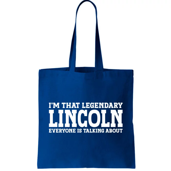 Lincoln Personal Name Funny Lincoln Gift Tote Bag