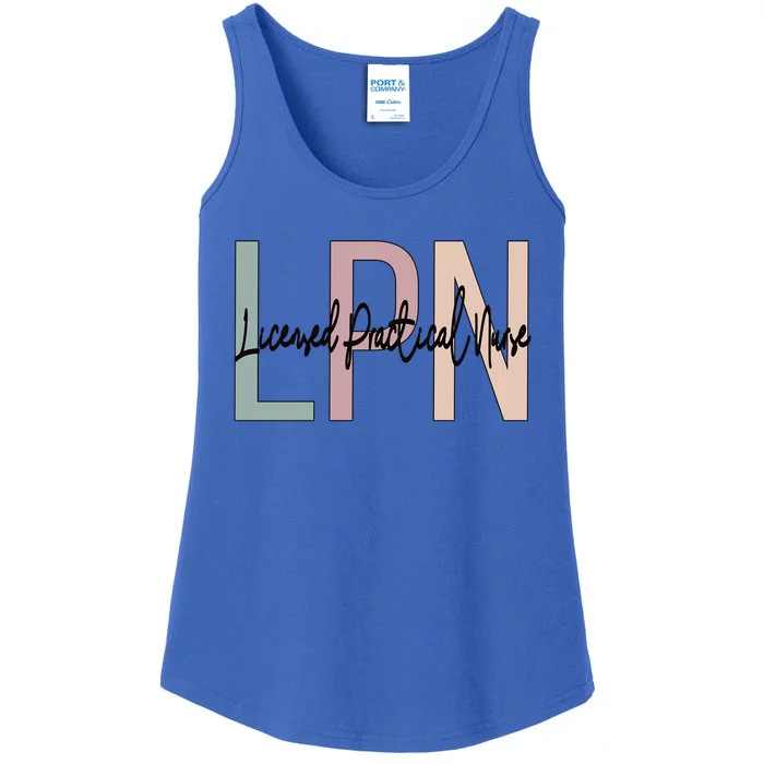 Licensed Practical Nurse Boho LPN Nurse Gift Ladies Essential Tank