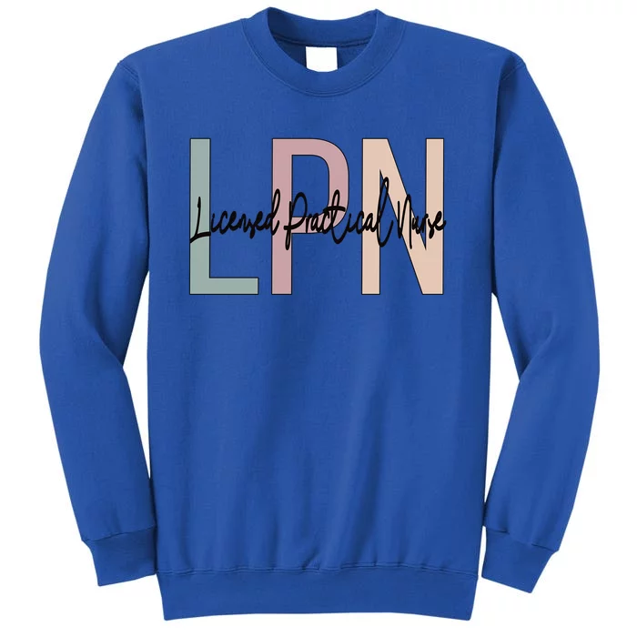 Licensed Practical Nurse Boho LPN Nurse Gift Tall Sweatshirt