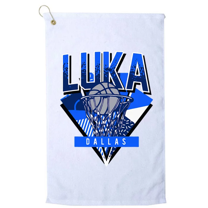 Luka Personalized Name I Love Luka Platinum Collection Golf Towel