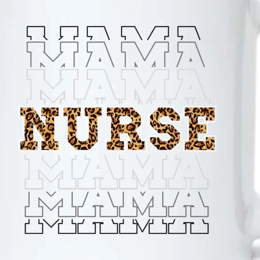 Leopard Print Nurse Mama Boho Black Color Changing Mug