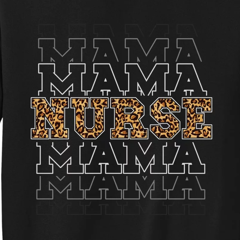 Leopard Print Nurse Mama Boho Sweatshirt