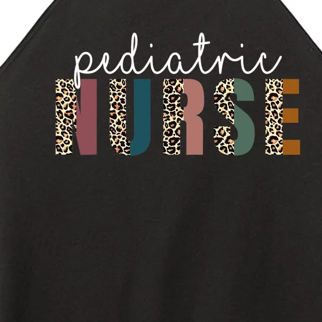 Leopard Pediatric Nurse Nursing Student Nursing School Grad Women’s Perfect Tri Rocker Tank