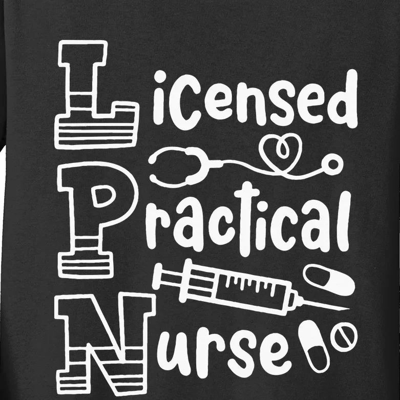 Lpn Practical Nurse Lpn Kids Long Sleeve Shirt