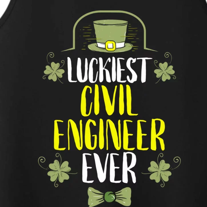 Luckiest Police Officer Ever St Patricks Day Police Officers Gift Performance Tank