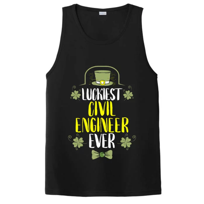 Luckiest Police Officer Ever St Patricks Day Police Officers Gift Performance Tank