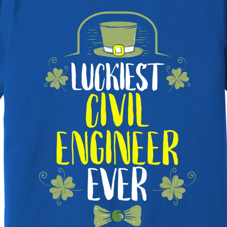 Luckiest Police Officer Ever St Patricks Day Police Officers Gift Premium T-Shirt