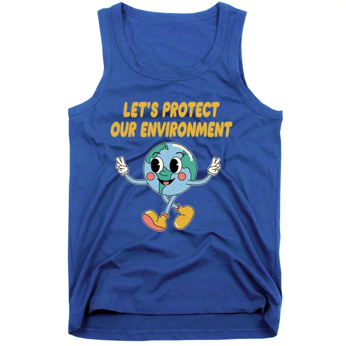 Lets Protect Our Environt Sustainable Nature Lover Gift Tank Top