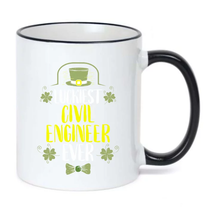 Luckiest Police Officer Ever St Patricks Day Police Officers Funny Gift Black Color Changing Mug