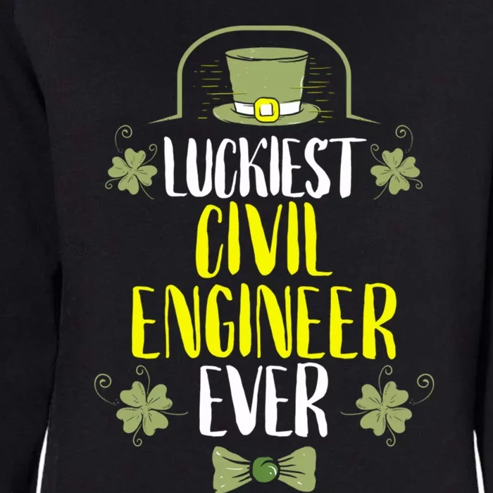 Luckiest Police Officer Ever St Patricks Day Police Officers Funny Gift Womens California Wash Sweatshirt