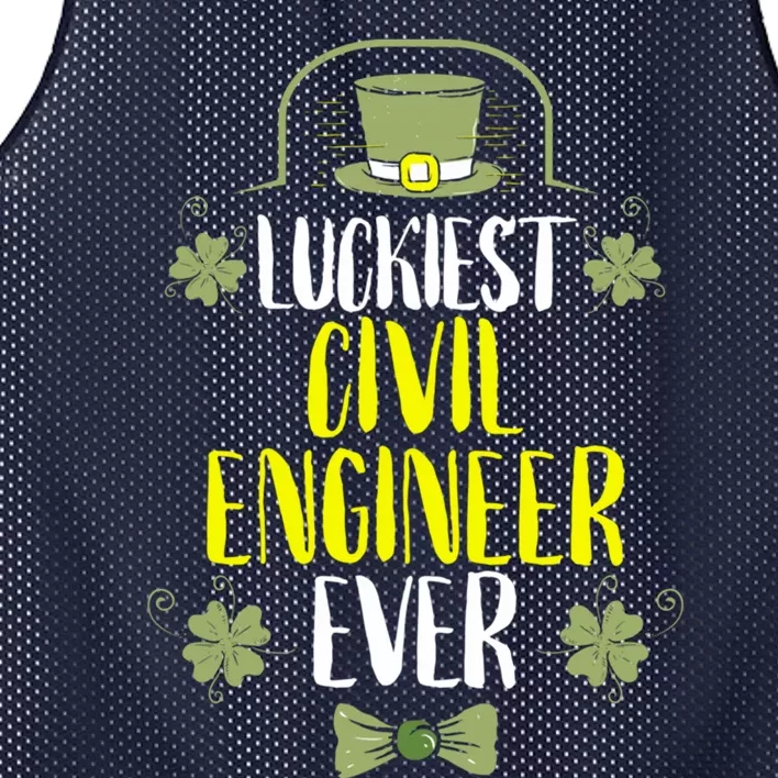 Luckiest Police Officer Ever St Patricks Day Police Officers Funny Gift Mesh Reversible Basketball Jersey Tank