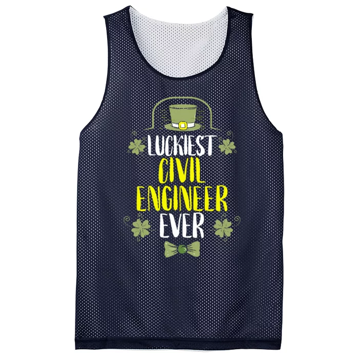 Luckiest Police Officer Ever St Patricks Day Police Officers Funny Gift Mesh Reversible Basketball Jersey Tank