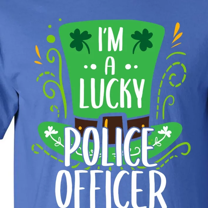 Lucky Police Officer St Patrick's Day Police Officers Cool Gift Tall T-Shirt