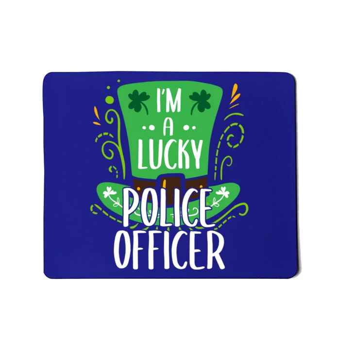 Lucky Police Officer St Patrick's Day Police Officers Cool Gift Mousepad