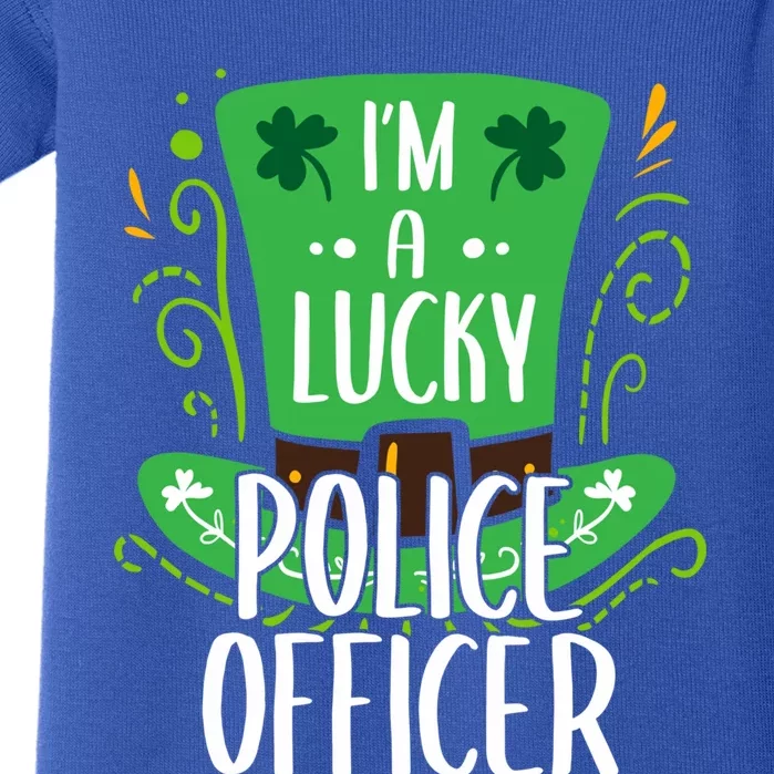 Lucky Police Officer St Patrick's Day Police Officers Cool Gift Baby Bodysuit