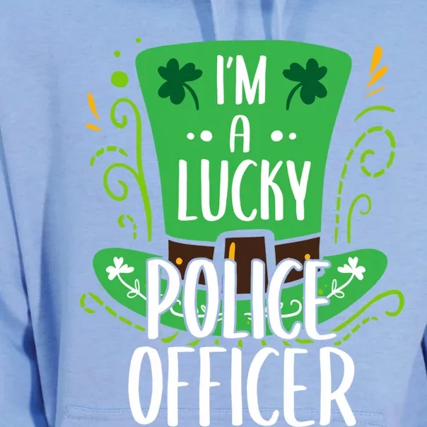 Lucky Police Officer St Patrick's Day Police Officers Cool Gift Unisex Surf Hoodie