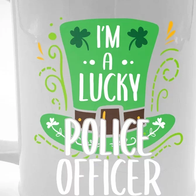 Lucky Police Officer St Patrick's Day Police Officers Cool Gift Front & Back Beer Stein