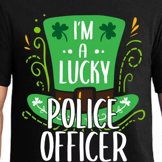 Lucky Police Officer St Patrick's Day Police Officers Cool Gift Pajama Set