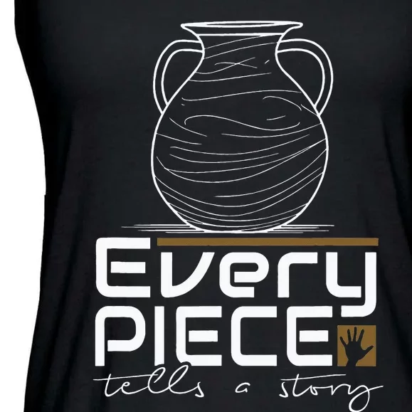 Lovable Pieces Of Clay Of Pottery Ladies Essential Flowy Tank