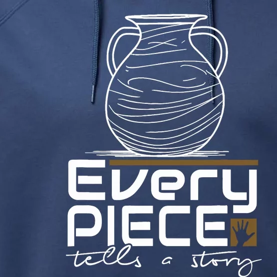 Lovable Pieces Of Clay Of Pottery Performance Fleece Hoodie