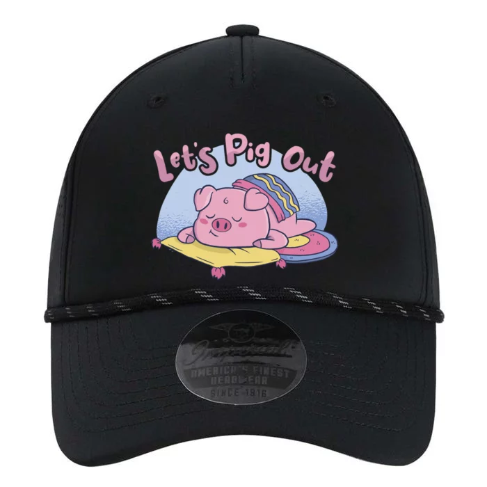 Let's Pig Out Bbq Pig Roast Barbecue Great Gift Performance The Dyno Cap