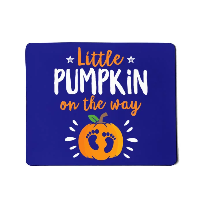 Little Pumpkin On The Way Pregnancy Announcement Halloween Mousepad